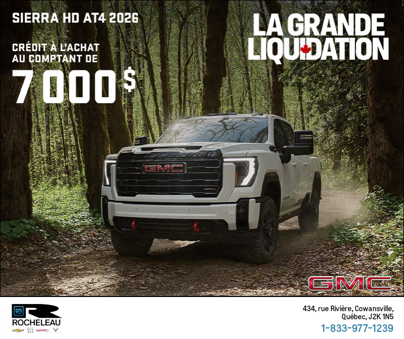Le GMC Sierra HD AT4 2026