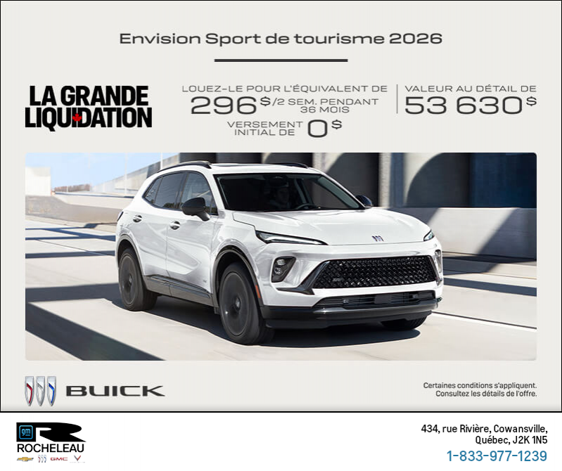 Procurez-vous la Buick Envision 2026