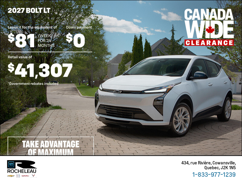 Get the 2027 Chevrolet Bolt LT