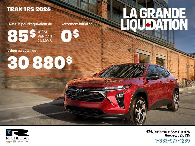 Le Chevrolet Trax 1RS 2026