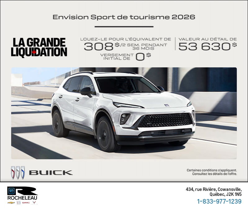 Procurez-vous la Buick Envision 2026