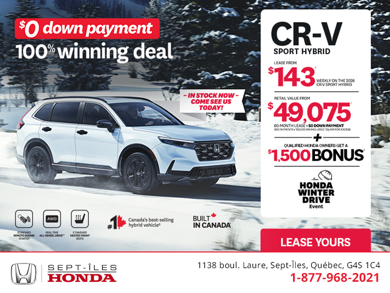 Get the 2026 Honda CR-V Hybrid!