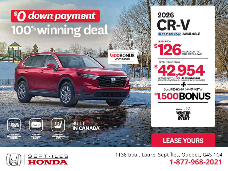 Get the 2026 Honda CR-V!