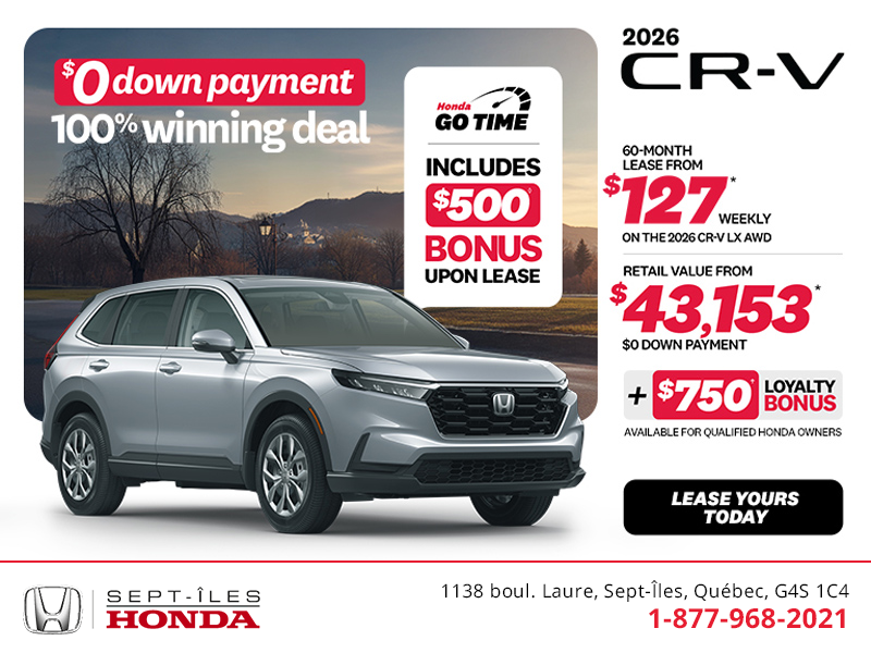 Get the 2026 Honda CR-V!