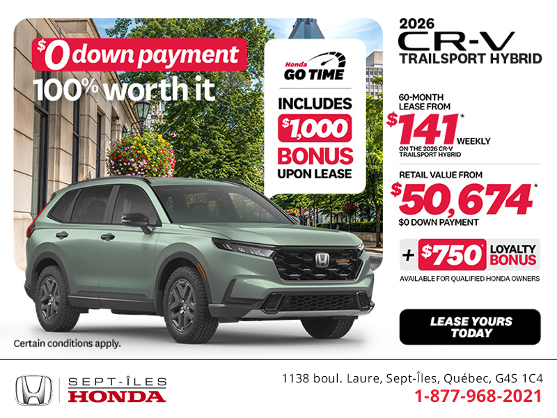 Get the 2026 Honda CR-V Hybrid!