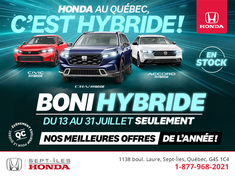 L'événement mensuel Honda !