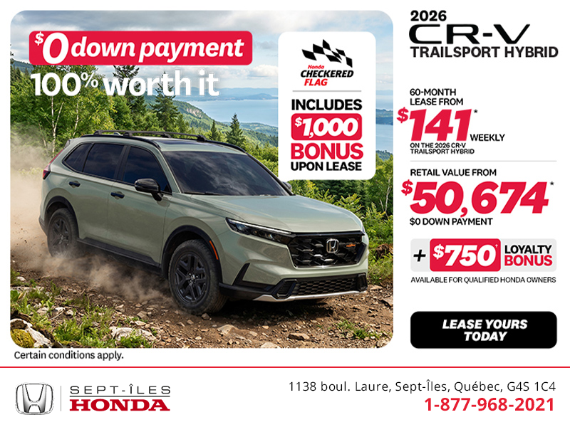 Get the 2026 Honda CR-V Hybrid!