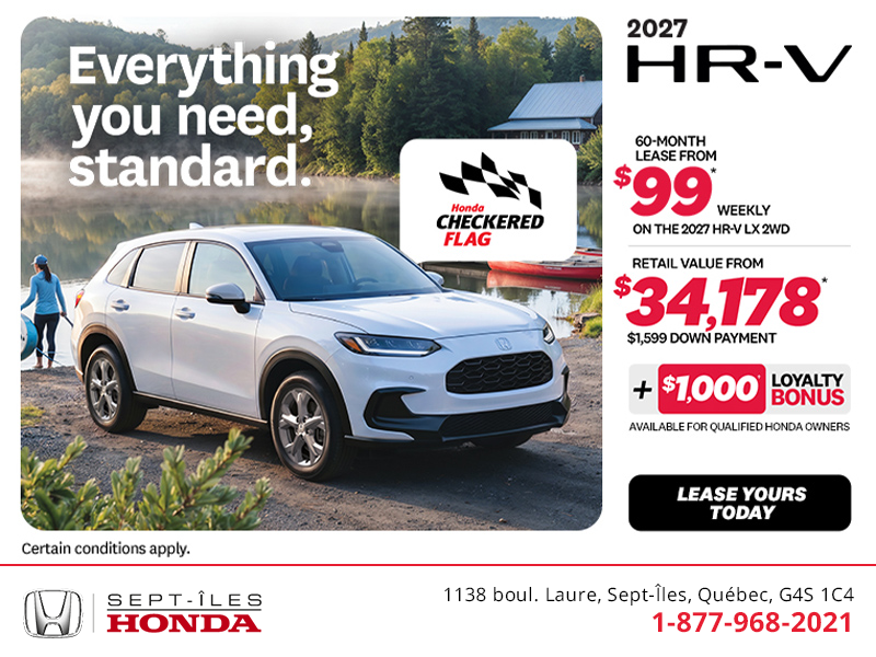 Get the 2027 Honda HR-V!