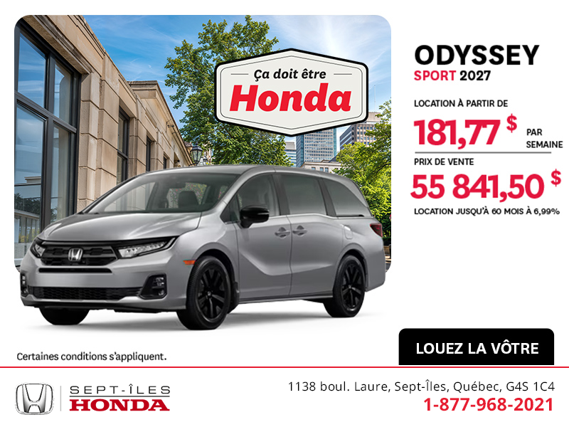 Honda Odyssey 2027
