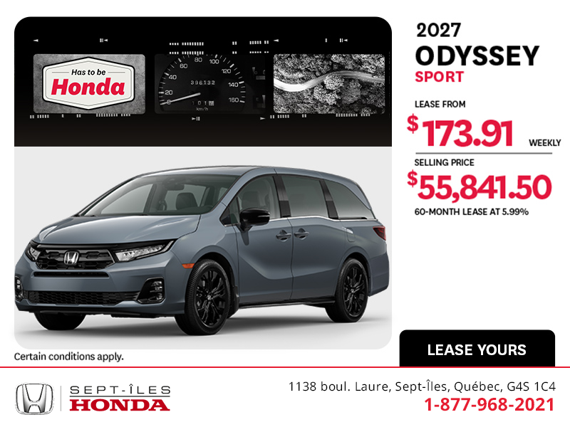 2027 Honda Odyssey