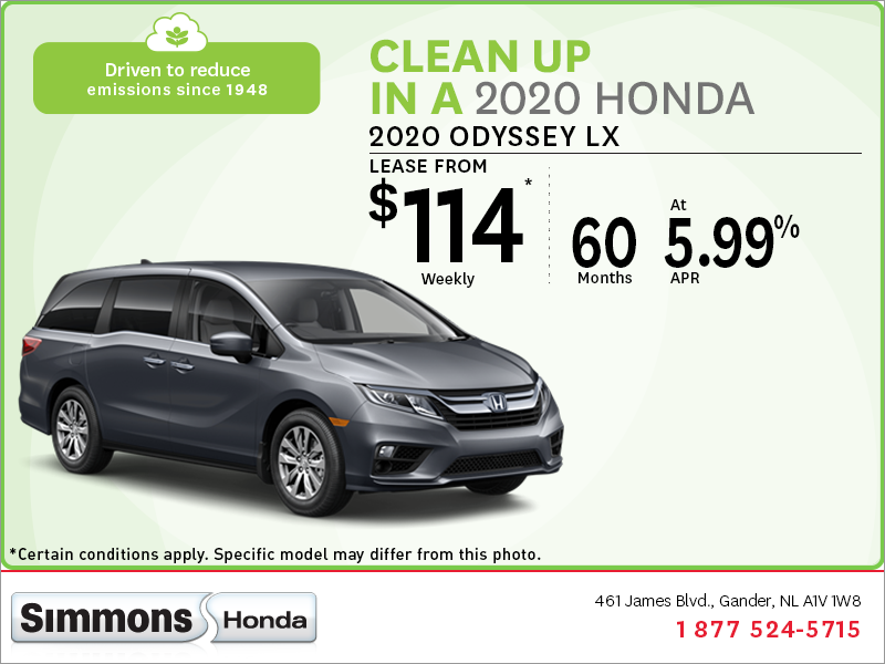 Simmons Honda Lease The 2020 Honda Odyssey