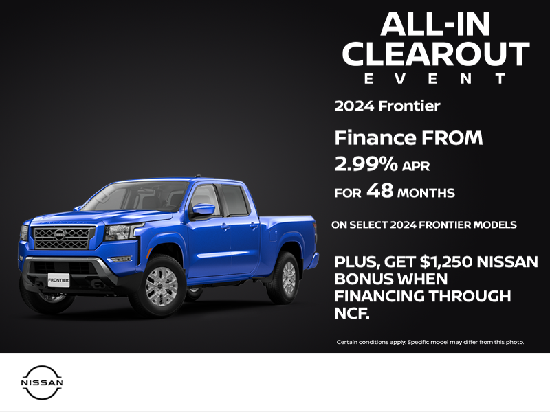 Get the 2024 Nissan Frontier Today!