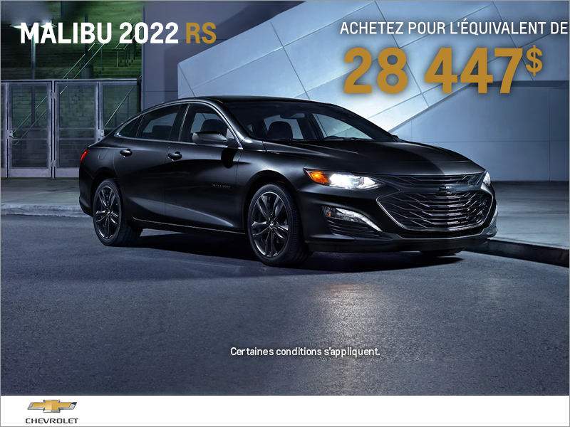 La Chevrolet Malibu 2022
