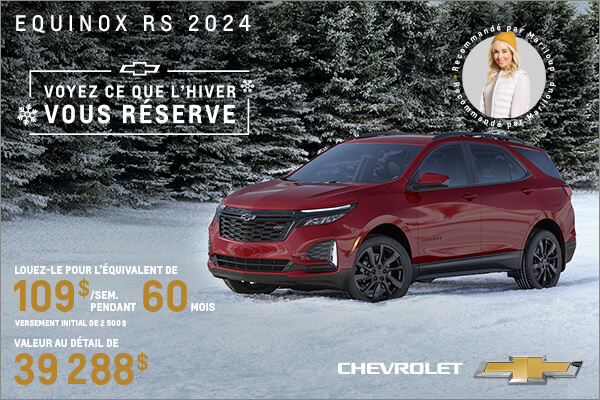 Procurez-vous le Chevrolet Equinox 2024