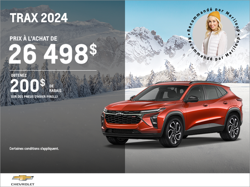 Procurez-vous le Chevrolet Trax 2024