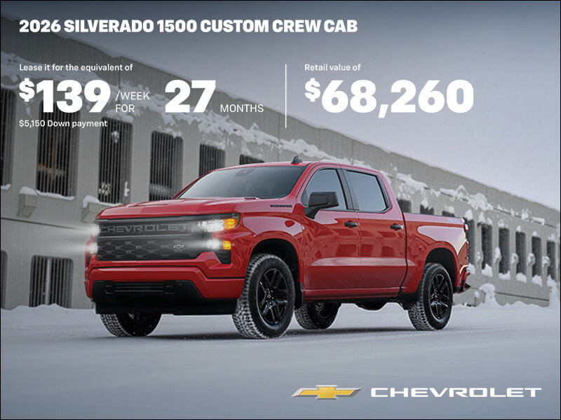Get the 2026 Chevrolet Silverado 1500 Custom