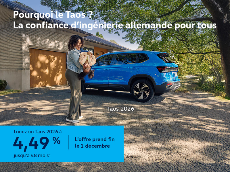 Procurez-vous la Volkswagen Taos 2025