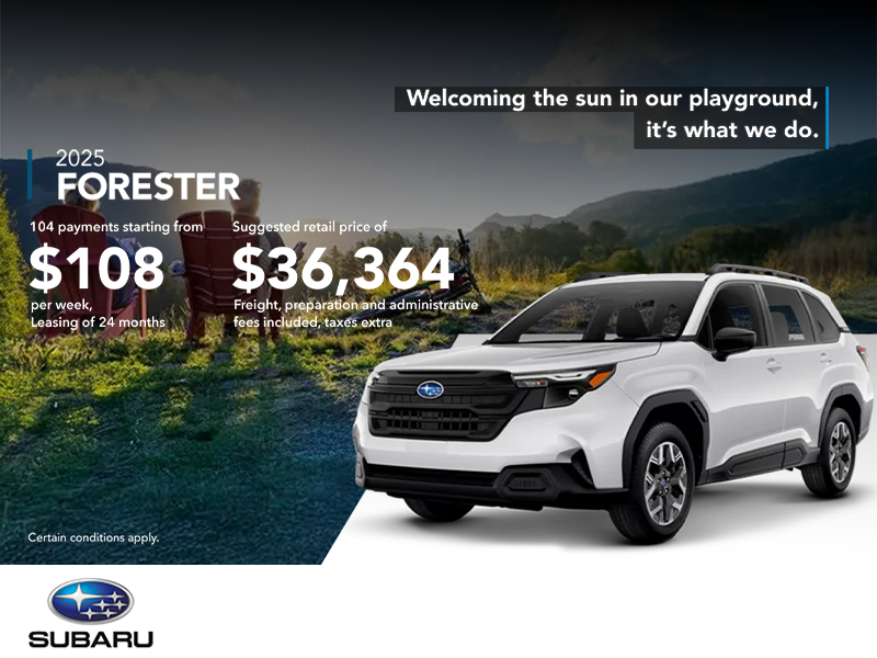 Get the 2025 Forester!