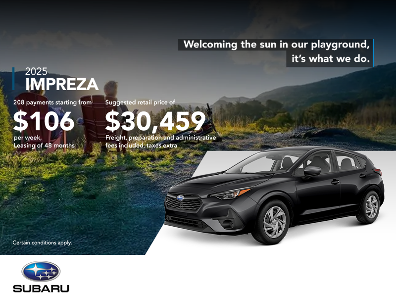 Get the 2025 Impreza!