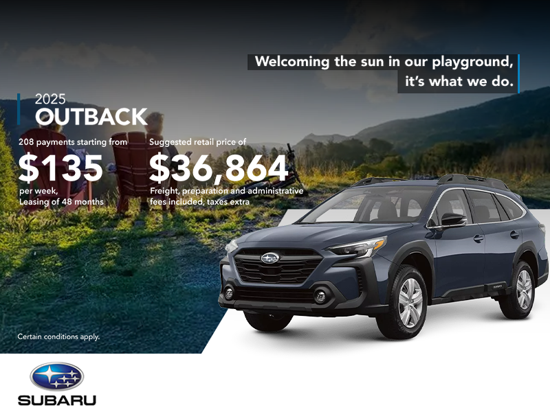Get the 2025 Outback today!