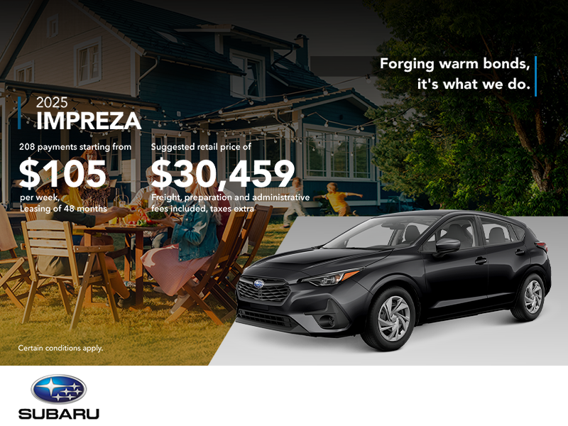 Get the 2025 Impreza!