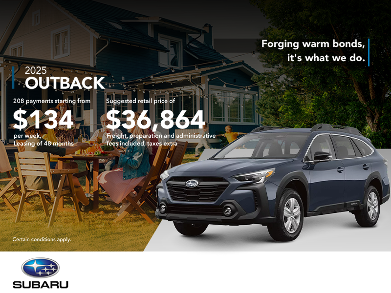 Get the 2025 Outback today!