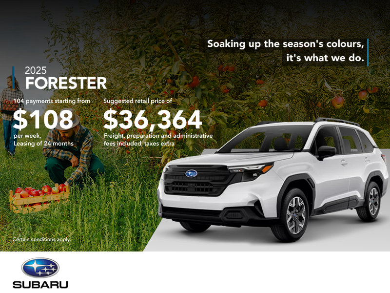 Get the 2025 Forester!
