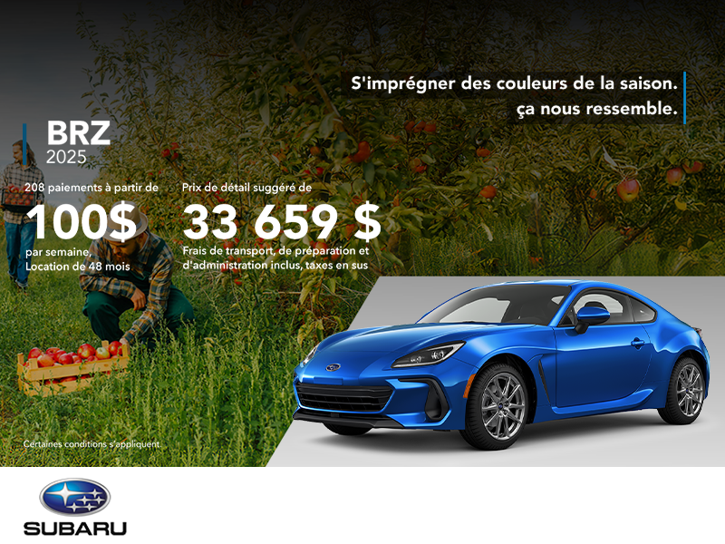 Procurez-vous la BRZ 2025!