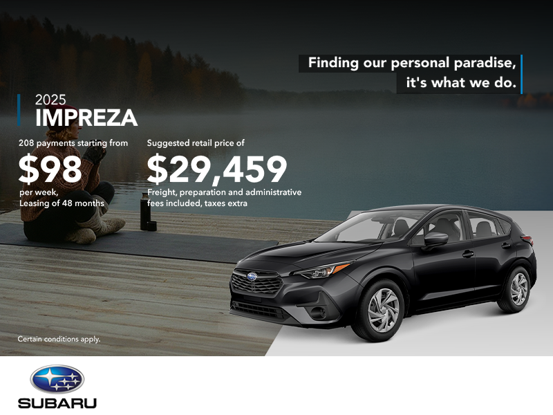 Get the 2025 Impreza!