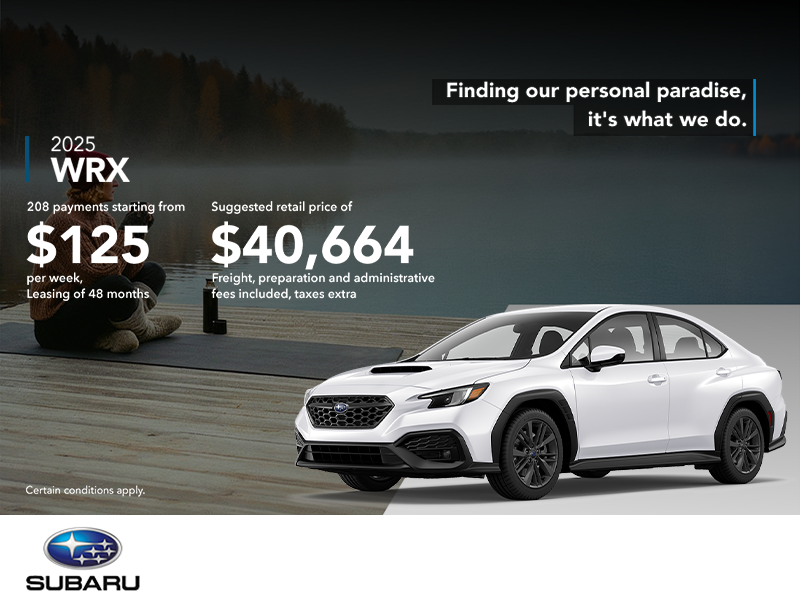Get the 2025 WRX today!