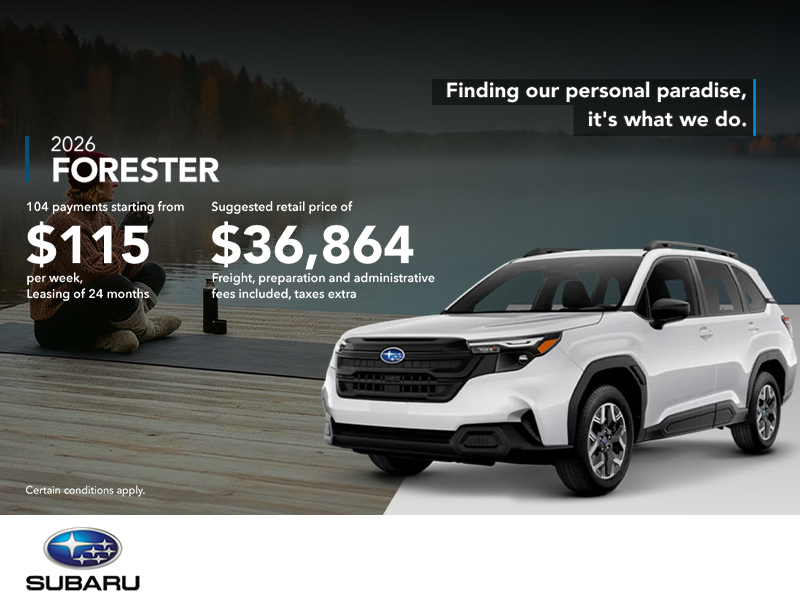Get the 2026 Forester!