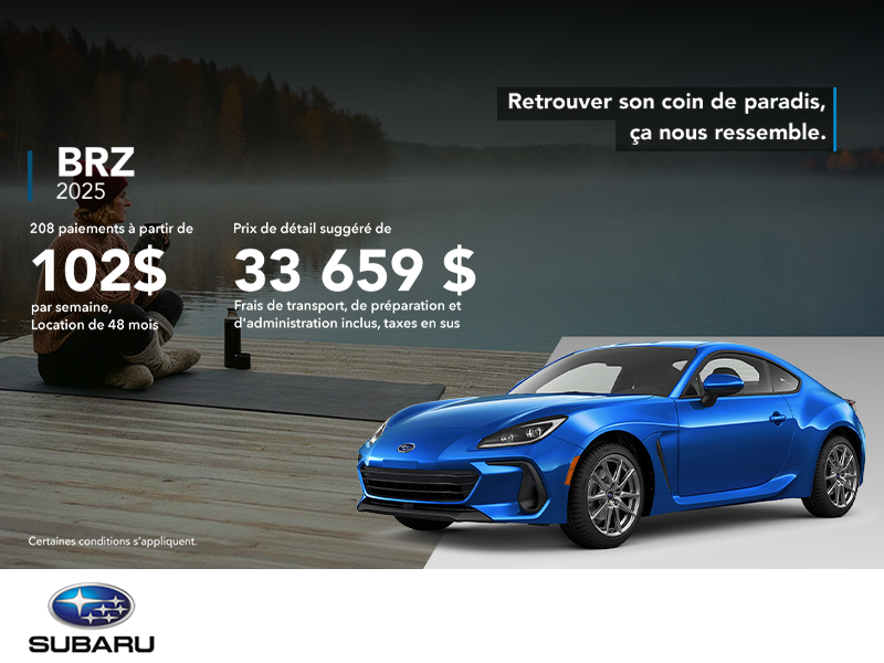 Procurez-vous la BRZ 2025!