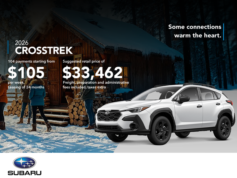 Get the 2026 Crosstrek today!