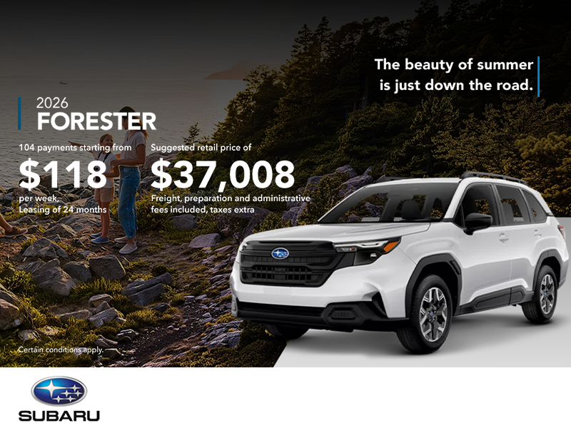 Get the 2026 Forester!
