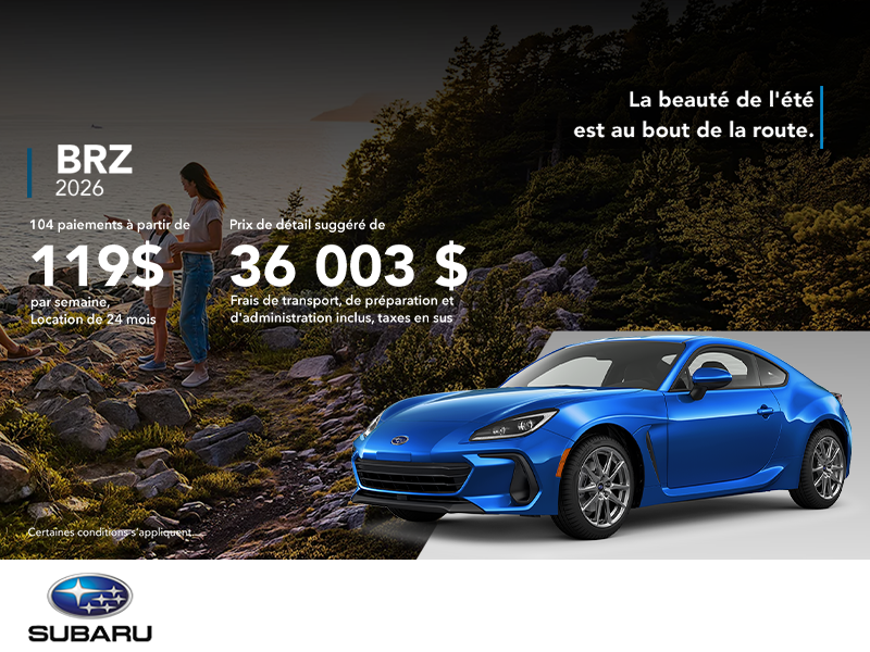 Procurez-vous la BRZ 2026!