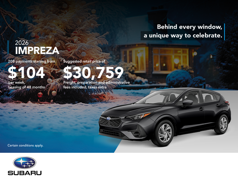 Get the 2026 Impreza!