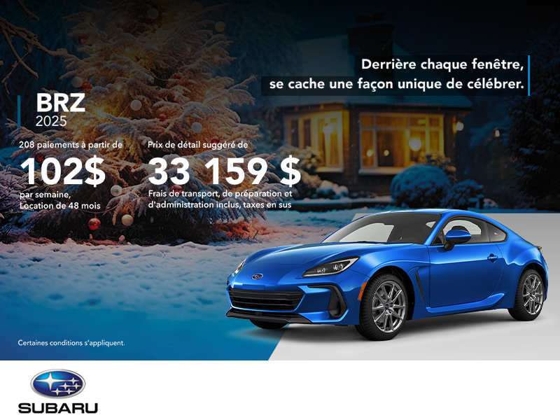 Procurez-vous la BRZ 2025!