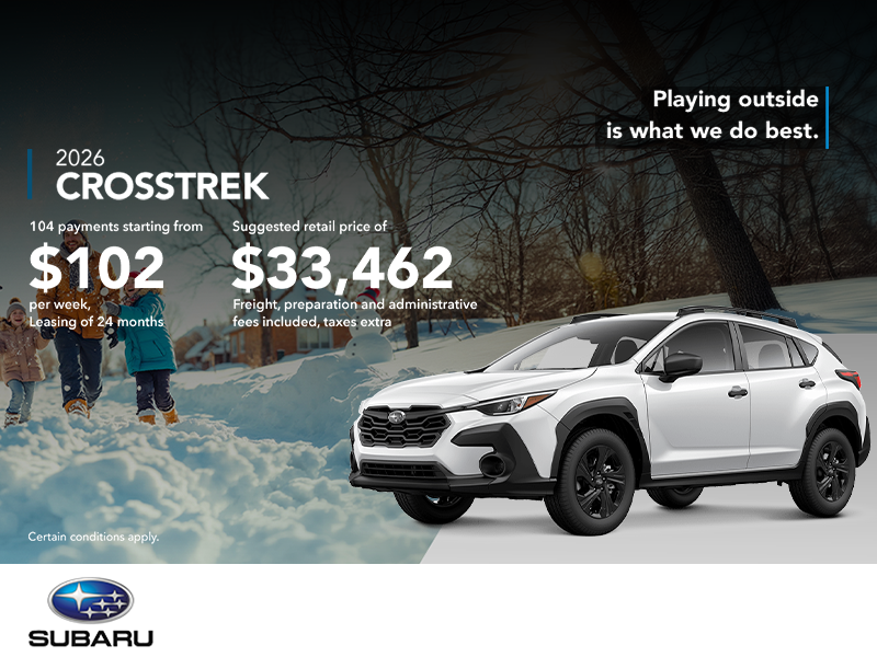Get the 2026 Crosstrek today!