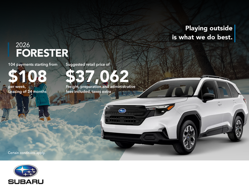 Get the 2026 Forester!