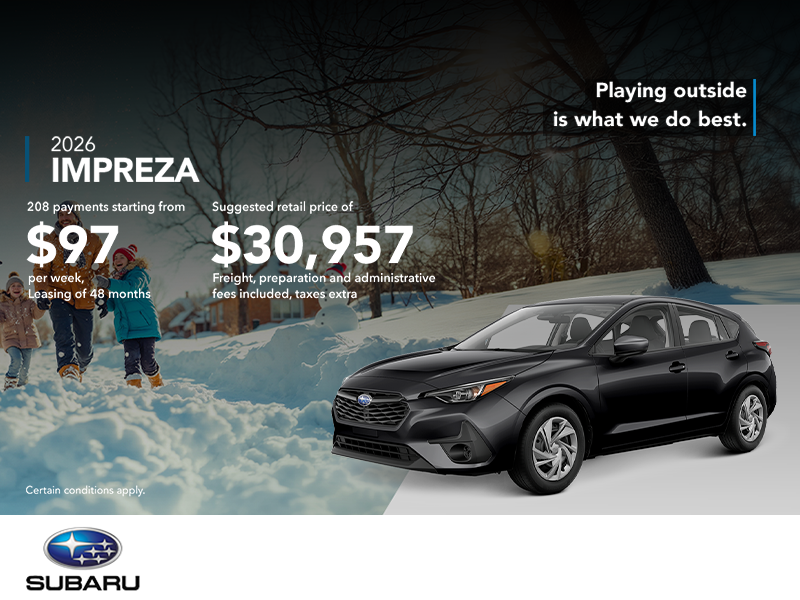Get the 2026 Impreza!