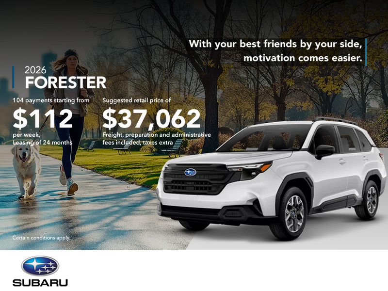 Get the 2026 Forester!