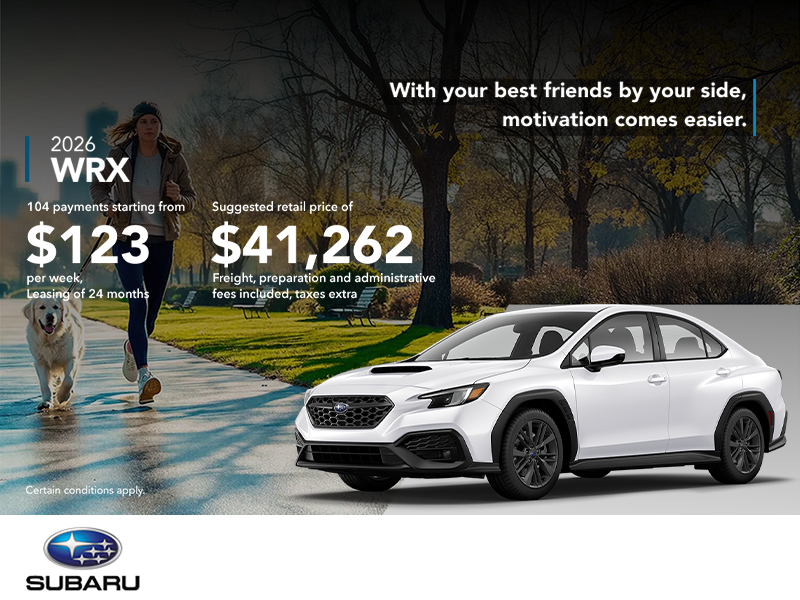 Get the 2026 WRX today!