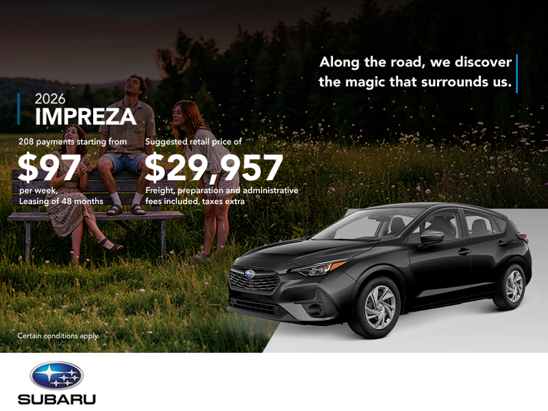 Get the 2026 Impreza!