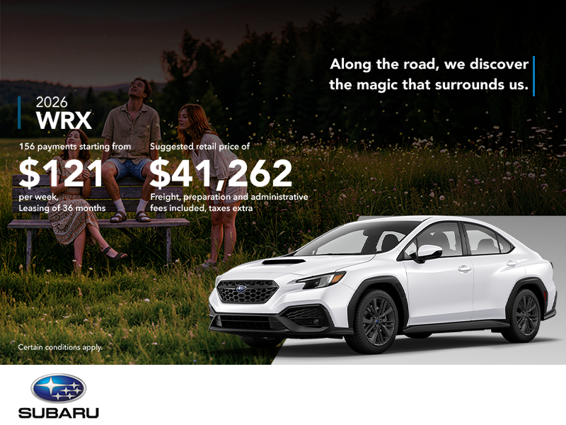 Get the 2026 WRX today!