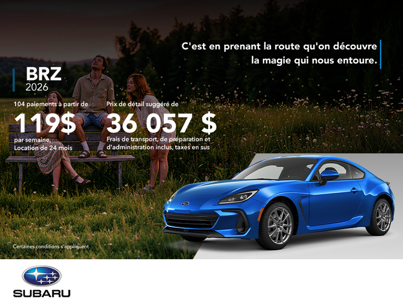 Procurez-vous la BRZ 2026!