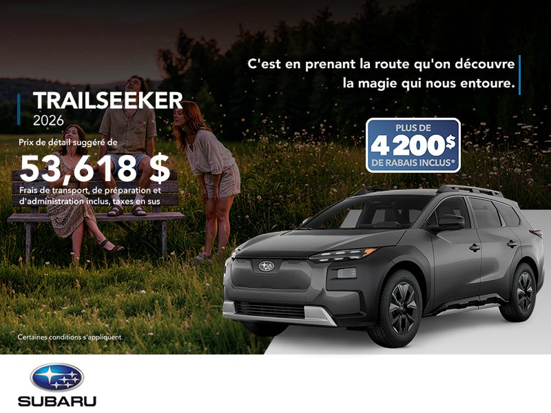 Procurez-vous le Trailseeker 2026!