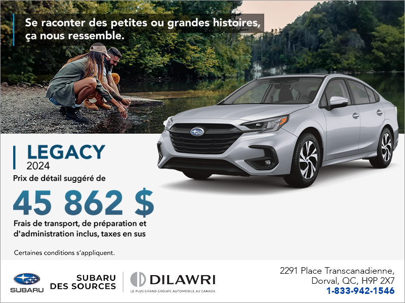 Procurez-vous la Legacy 2024!