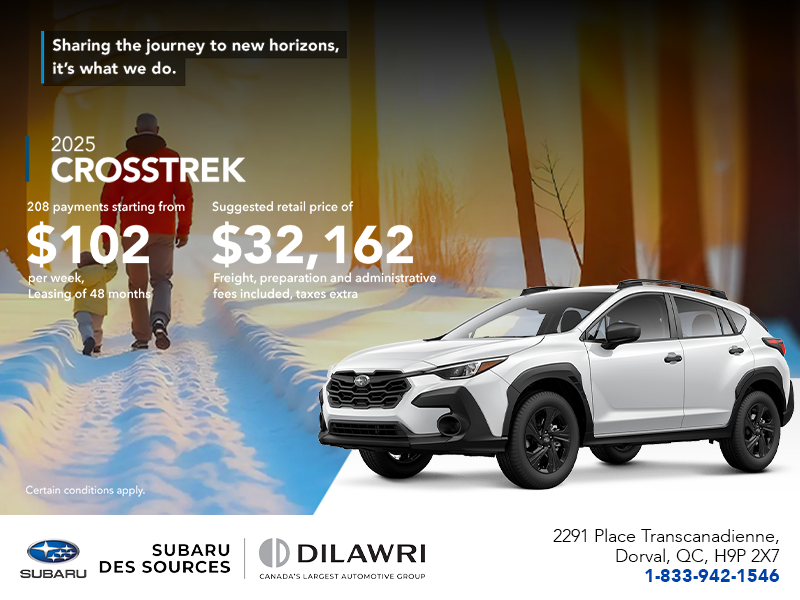 Get the 2025 Crosstrek today!