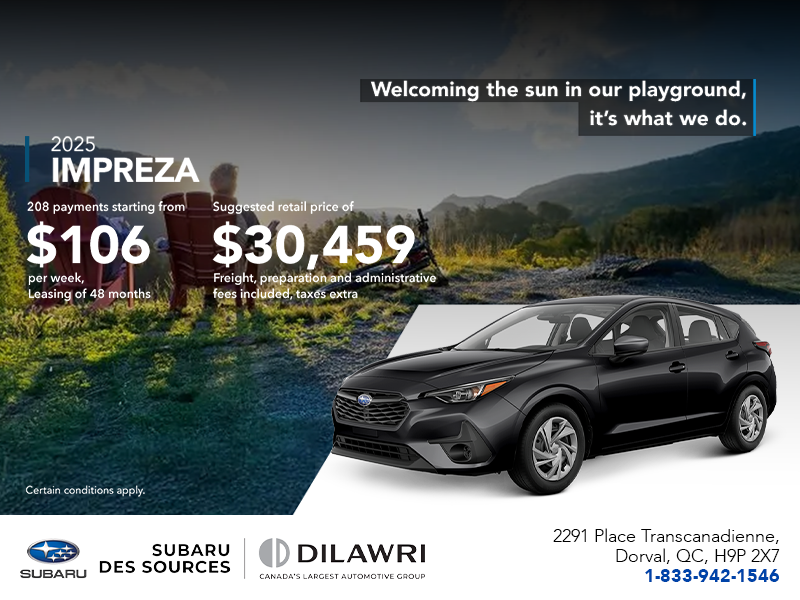 Get the 2025 Impreza!