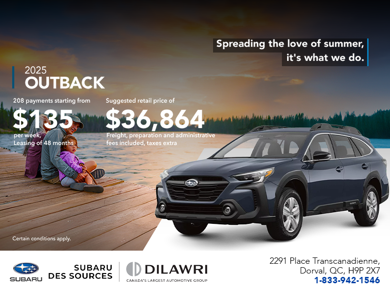 Get the 2025 Outback today!
